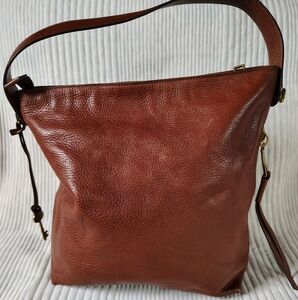 FOSSIL Elegant Brown Leather Shoulder Bag